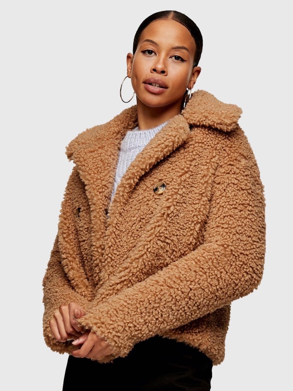 Topshop Teddy Jacket - Picture 2 of 6